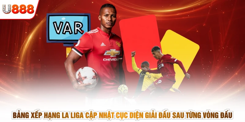 Bảng xếp hạng La Liga cập nhật cục diện giải đấu sau từng vòng đấu