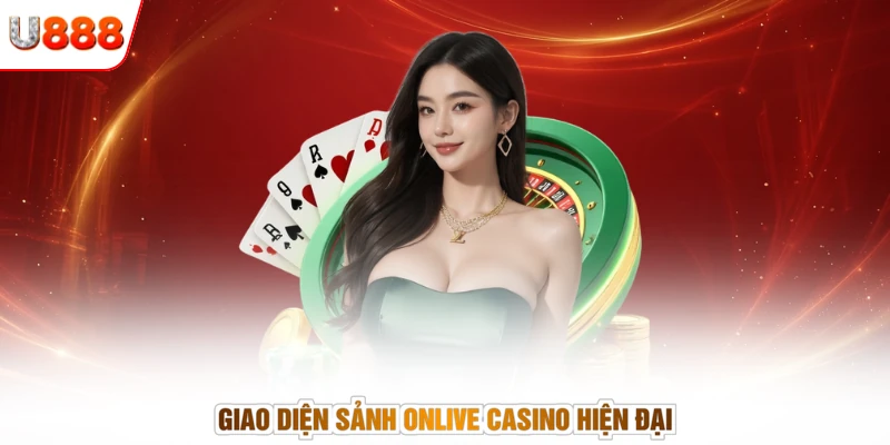 Giao diện sảnh OnLive casino hiện đại