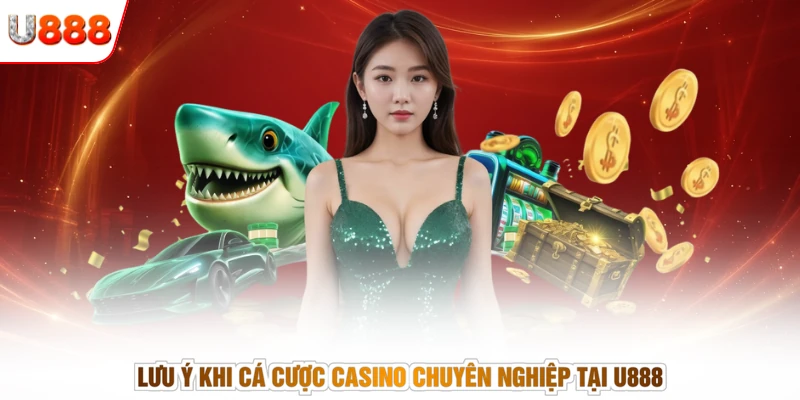 Lưu ý khi cá cược casino chuyên nghiệp tại U888